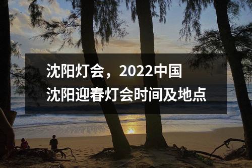沈阳灯会，2022中国沈阳迎春灯会时间及地点